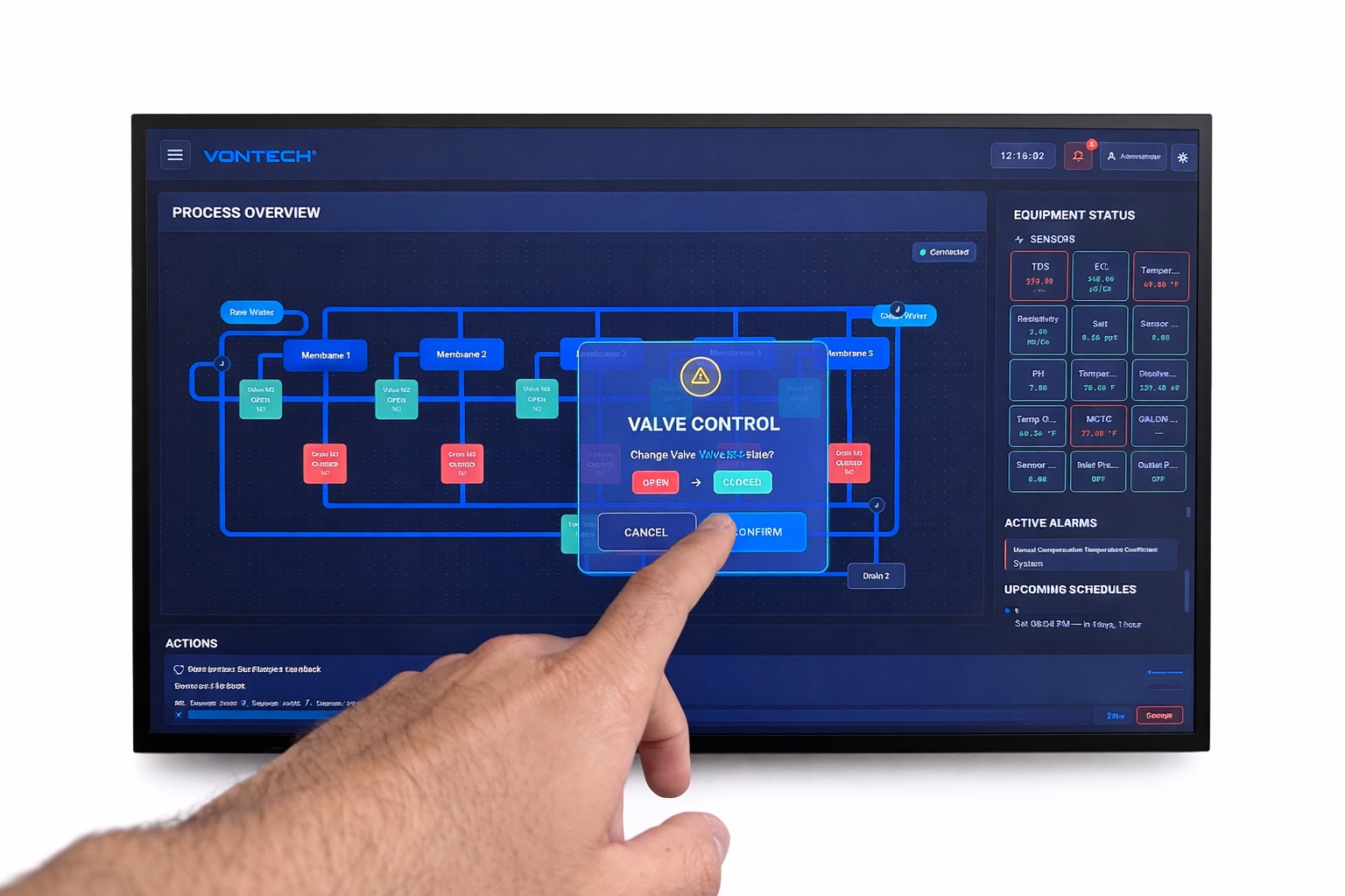 Guardian HMI - Touch Valve Control for Water Treatment